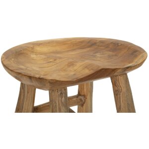 Mauro Ferretti tabouret Sel Schlank 35x30x42 cm brun