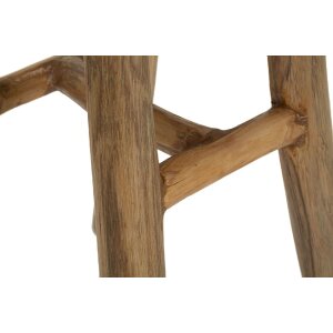 Mauro Ferretti tabouret Sel Schlank 35x30x42 cm brun