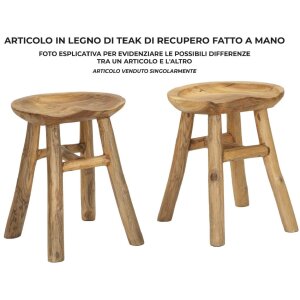Mauro Ferretti tabouret Sel Schlank 35x30x42 cm brun