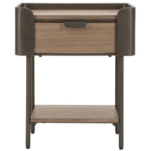 Mauro Ferretti table de nuit Toronto 50,5x41x60 cm gris...
