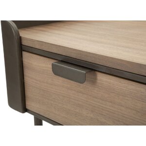Mauro Ferretti table de nuit Toronto 50,5x41x60 cm gris marron
