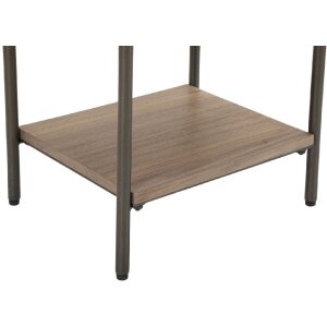 Mauro Ferretti table de nuit Toronto 50,5x41x60 cm gris marron