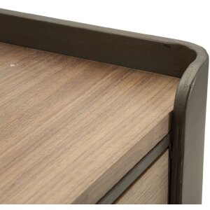 Mauro Ferretti table de nuit Toronto 50,5x41x60 cm gris marron