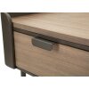 Mauro Ferretti table de nuit Toronto 50,5x41x60 cm gris marron