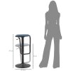 Mauro Ferretti tabouret de bar Destiny Ø 41x61-83 cm noir navy