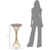 Mauro Ferretti table Centur Ø 40x82 cm or
