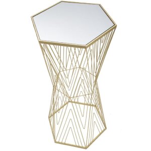 Mauro Ferretti table de téléphone lignes 40x35x80 cm or