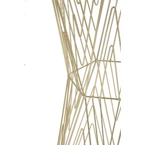 Mauro Ferretti table de téléphone lignes 40x35x80 cm or