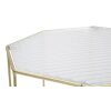 Mauro Ferretti Table dappoint Set Glass 2pcs Ø 37x47 et 31x42 cm or