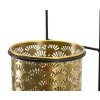 Mauro Ferretti Vase mural Hong 14x14x37 cm noir or