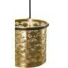 Mauro Ferretti Vase mural Hong 14x14x37 cm noir or