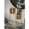 Mauro Ferretti Présentoir à fleurs Glat Lot de 2 21x20x46 et 18x18x32 cm or