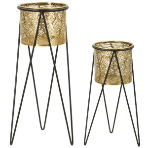 Mauro Ferretti Porte-fleurs Drak lot de 2 21x20x46 et...