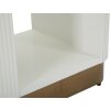 Mauro Ferretti Table de nuit Tolosa 48x40x62 cm blanc marron