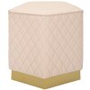 Mauro Ferretti Sharon tabouret 35x35x38 cm rose doré