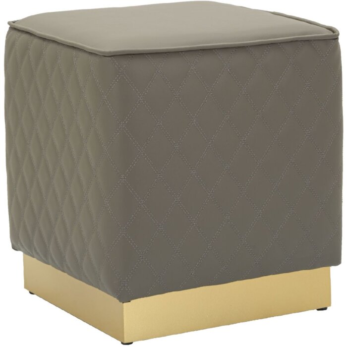 Mauro Ferretti Sharon tabouret 35x35x38 cm gris or