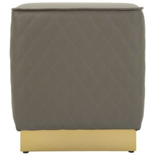 Mauro Ferretti Sharon tabouret 35x35x38 cm gris or