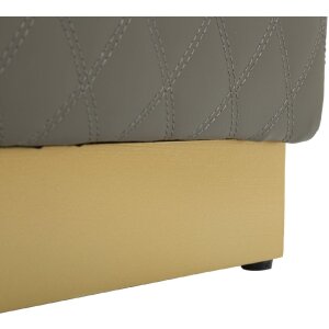 Mauro Ferretti Sharon tabouret 35x35x38 cm gris or