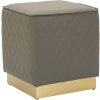 Mauro Ferretti Sharon tabouret 35x35x38 cm gris or