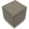 Mauro Ferretti Sharon tabouret 35x35x38 cm gris or
