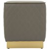 Mauro Ferretti Sharon tabouret 35x35x38 cm gris or