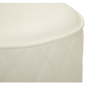 Mauro Ferretti Sharon tabouret Ø36x39 cm blanc or