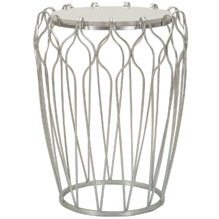 Mauro Ferretti Hook table dappoint Ø47,5x61,5 cm argenté
