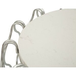 Mauro Ferretti Hook table dappoint Ø47,5x61,5 cm argenté