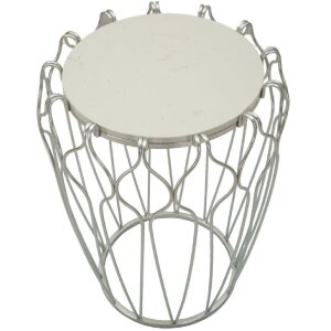 Mauro Ferretti Hook table dappoint Ø47,5x61,5 cm argenté