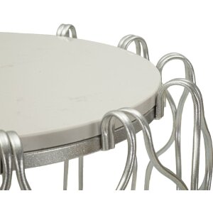 Mauro Ferretti Hook table dappoint Ø47,5x61,5 cm argenté