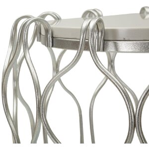 Mauro Ferretti Hook table dappoint Ø47,5x61,5 cm argenté