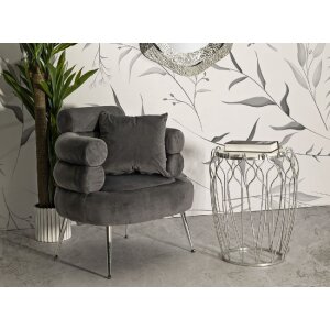 Mauro Ferretti Hook table dappoint Ø47,5x61,5 cm argenté