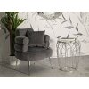 Mauro Ferretti Hook table dappoint Ø47,5x61,5 cm argenté