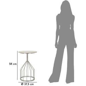 Mauro Ferretti Gobelet table dappoint Ø 37,5x58 cm argenté