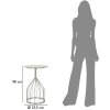 Mauro Ferretti Gobelet table dappoint Ø 37,5x58 cm argenté