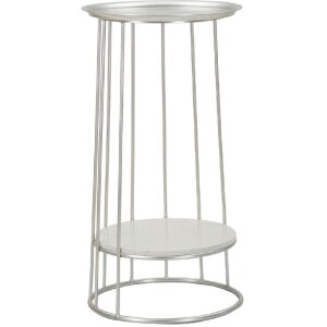 Mauro Ferretti Towery table dappoint Ø 40x76 cm argenté