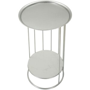 Mauro Ferretti Towery table dappoint Ø 40x76 cm argenté