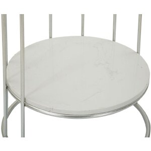Mauro Ferretti Towery table dappoint Ø 40x76 cm argenté