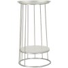 Mauro Ferretti Towery table dappoint Ø 40x76 cm argenté