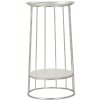 Mauro Ferretti Towery table dappoint Ø 40x76 cm argenté