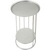 Mauro Ferretti Towery table dappoint Ø 40x76 cm argenté