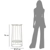 Mauro Ferretti Towery table dappoint Ø 40x76 cm argenté