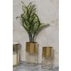 Mauro Ferretti Porte-plantes Livi Set 2 pièces Ø 23x43-20x36 cm or