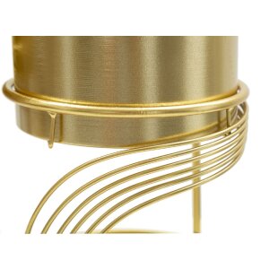 Mauro Ferretti Support pour plantes Spirally Set 2 pièces Ø 23x35-20x30 cm or