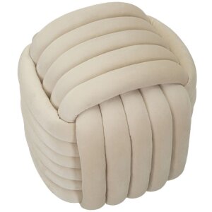 Mauro Ferretti tabouret Softy 45x45x45 cm crème