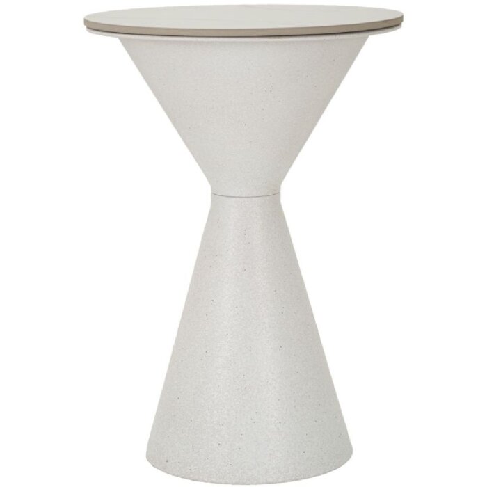 Mauro Ferretti table dappoint blanc double Ø 44,5x63 cm blanc
