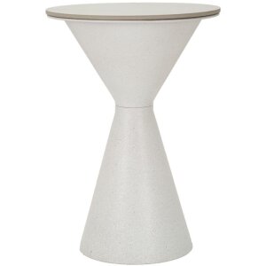 Mauro Ferretti table dappoint blanc double Ø 44,5x63 cm blanc