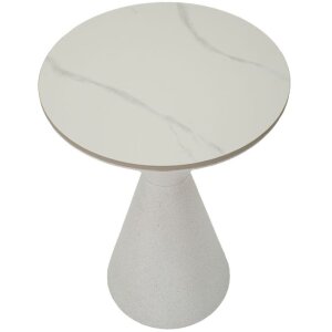 Mauro Ferretti table dappoint blanc double Ø 44,5x63 cm blanc