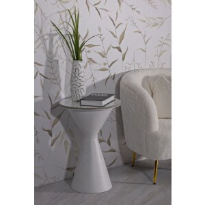 Mauro Ferretti table dappoint blanc double Ø 44,5x63 cm blanc