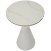Mauro Ferretti table dappoint blanc double Ø 44,5x63 cm blanc